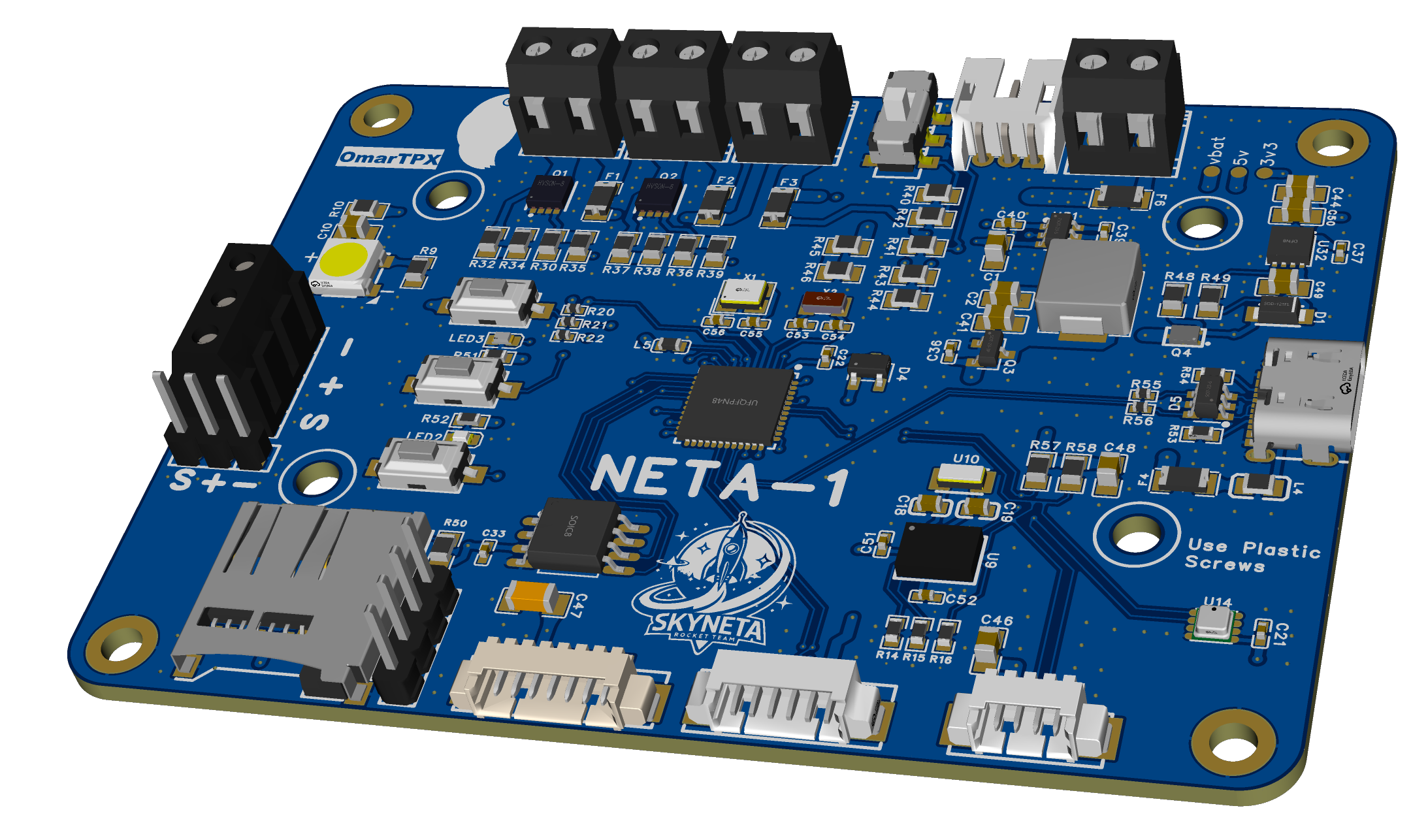 Custom Flight Controller Board for Rocketry